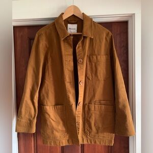 Madewell Becker Oversized Chore Coat Rust Brown Shacket size Small